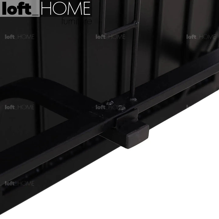 Industrial outdoor dining table patio layered structure.