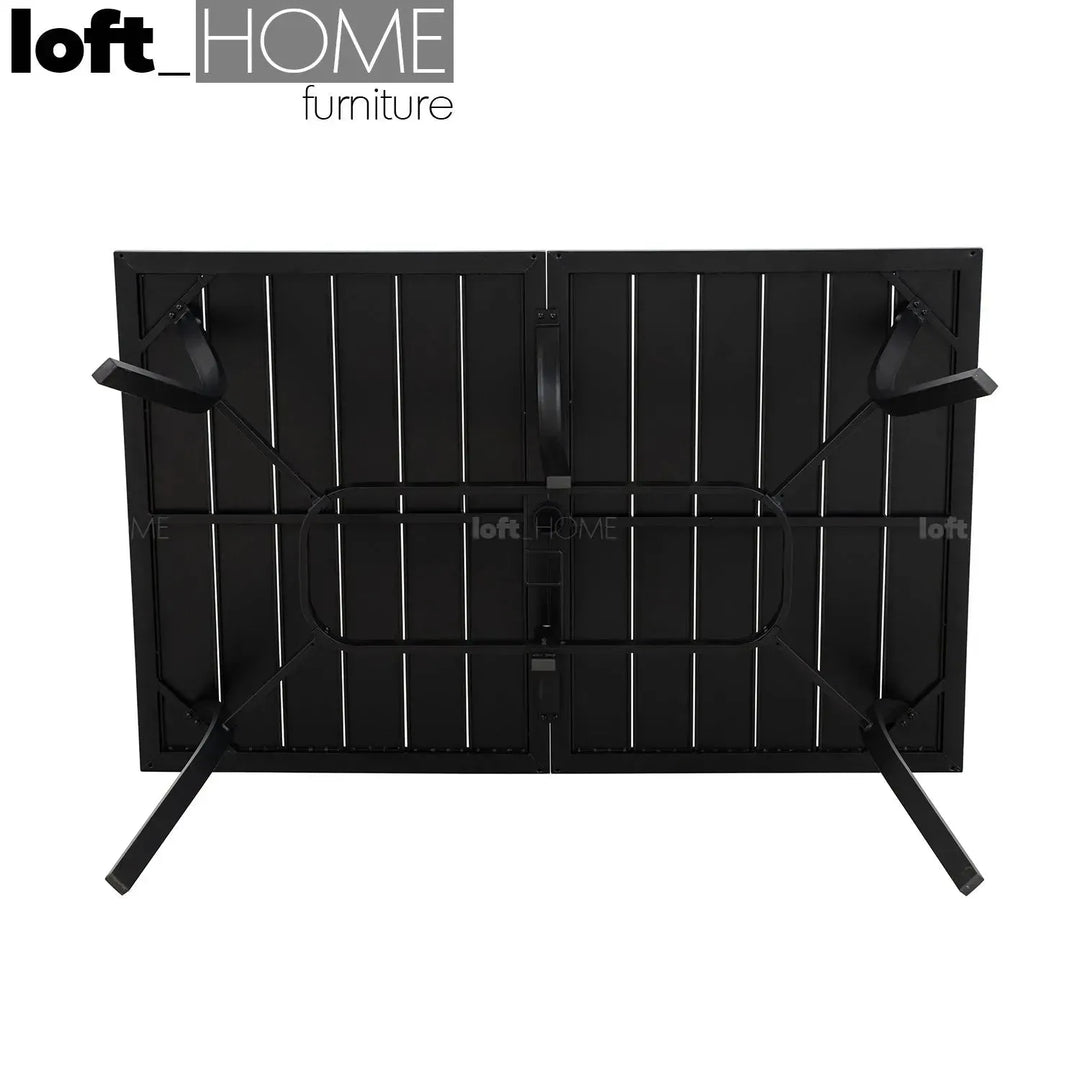 Industrial outdoor dining table patio situational feels.