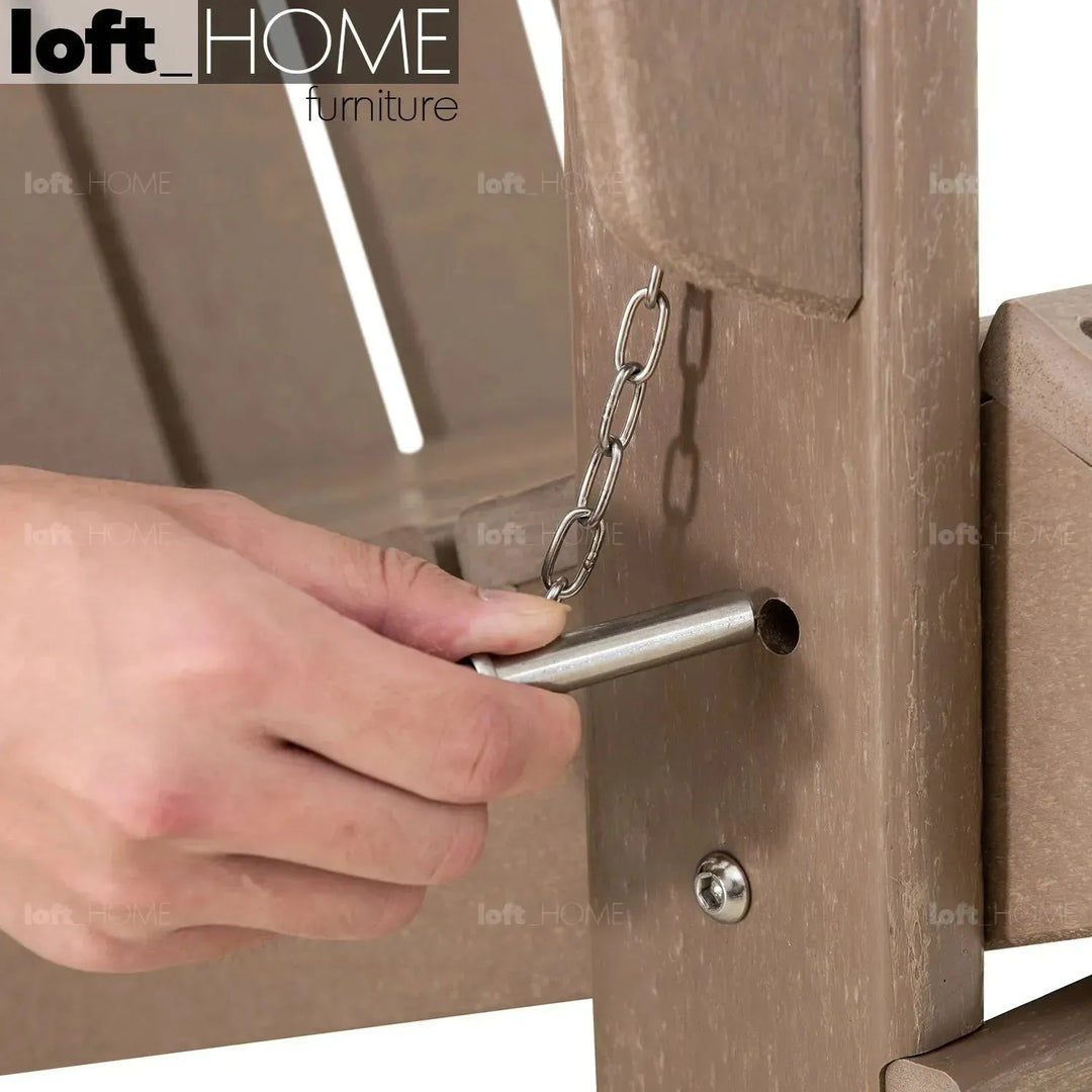 Industrial outdoor foldable 1 seater sofa timberland environmental situation.