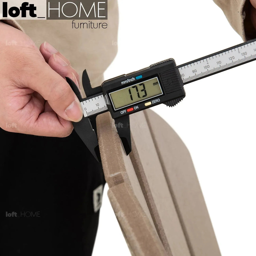 Industrial outdoor foldable 1 seater sofa timberland in still life.