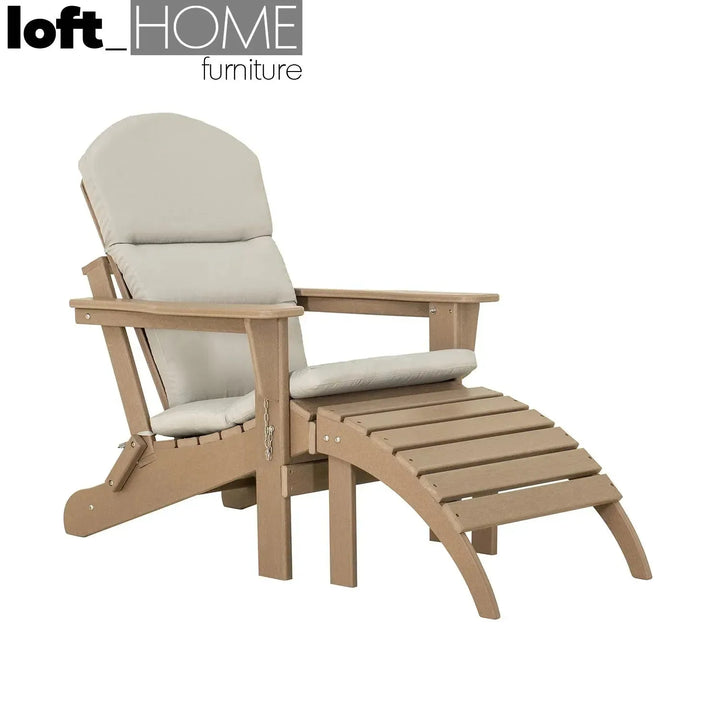 Industrial outdoor ottoman timberland material variants.