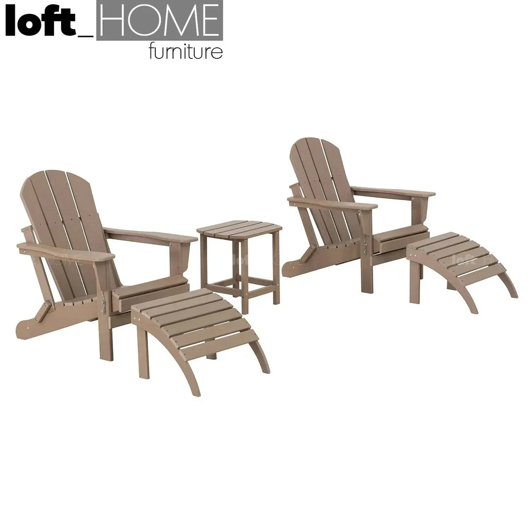 Industrial outdoor ottoman timberland conceptual design.