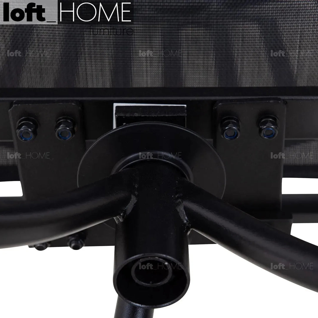 Industrial outdoor revolving dining chair patio situational feels.