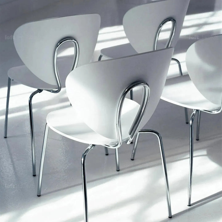 Contemporary plastic dining chair globus situational feels.