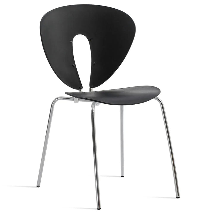 Contemporary plastic dining chair globus detail 9.