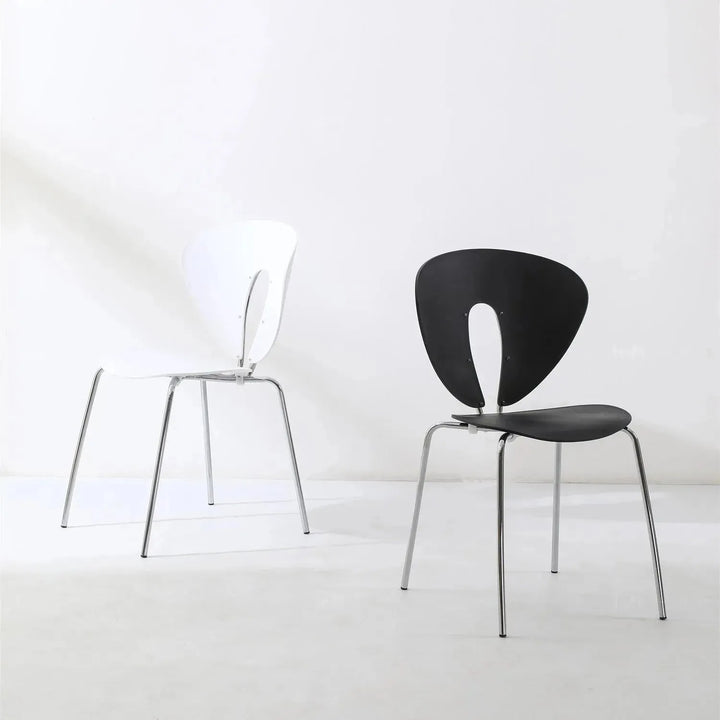 Contemporary plastic dining chair globus detail 14.