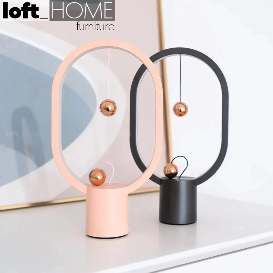 Contemporary plastic plug in table lamp heng s primary product view.