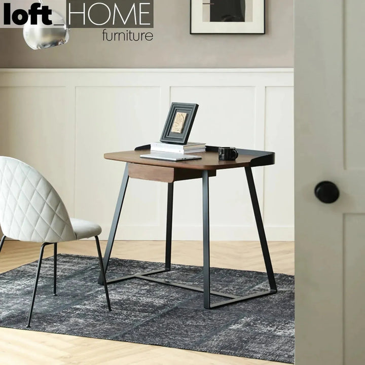 Modern plywood study table dario in real life style.