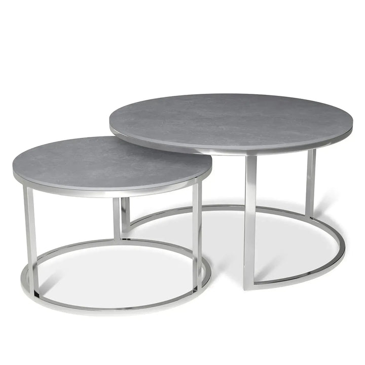 Modern sintered stone coffee table silver environmental situation.