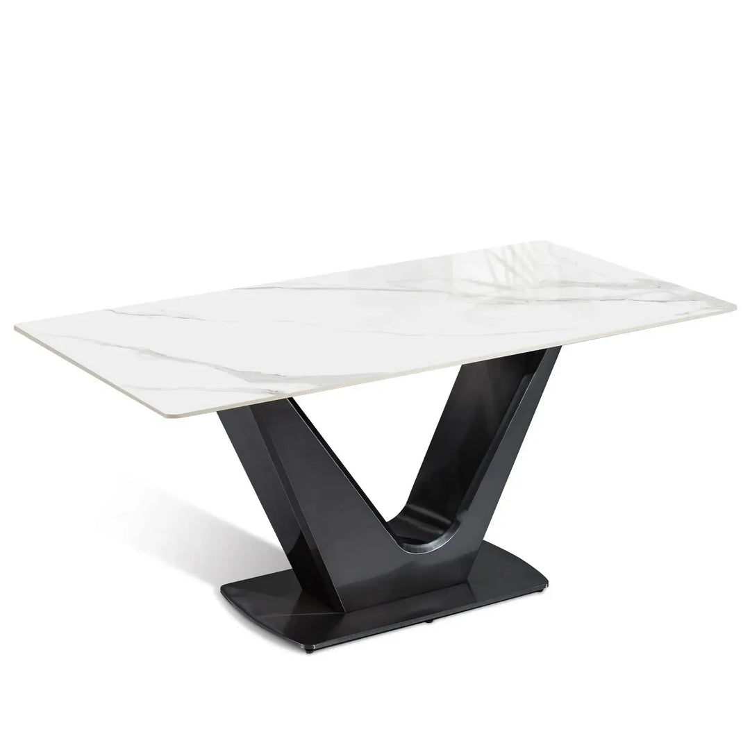 Modern sintered stone dining table titan v conceptual design.