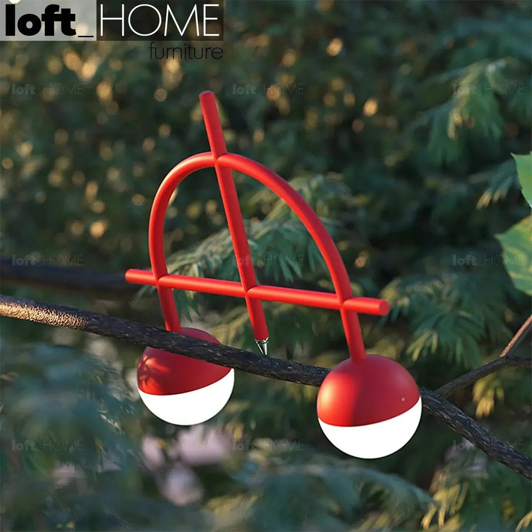 Contemporary steel charging table lamp balance conceptual design.