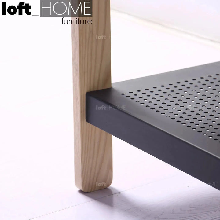Modern steel shoe shelf sko 3 in details.