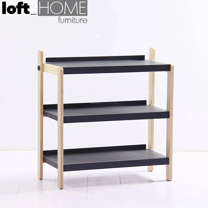 Modern steel shoe shelf sko 3 primary product view.