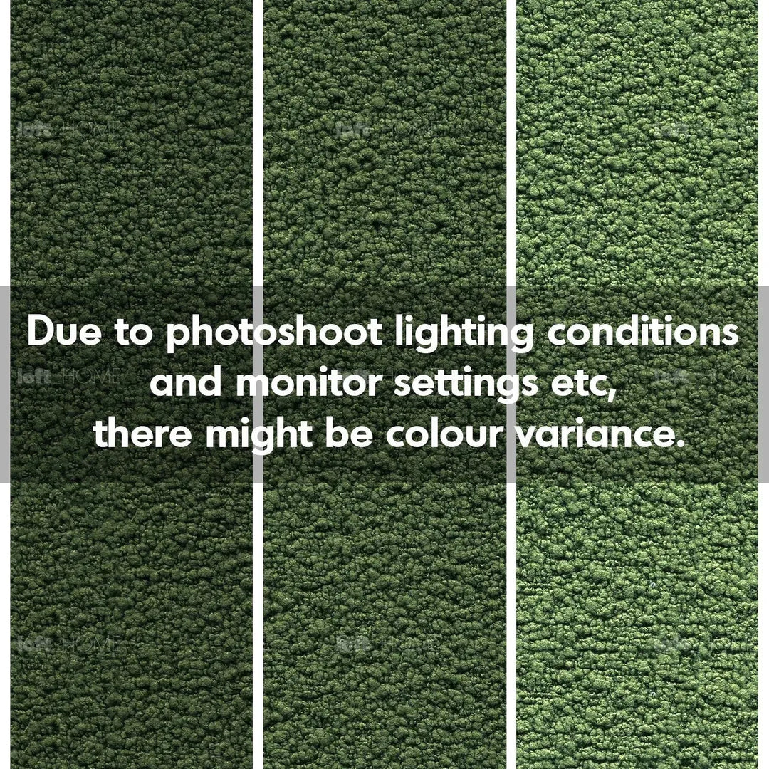 Cream teddy fabric 1 seater sofa pacha in real life style.