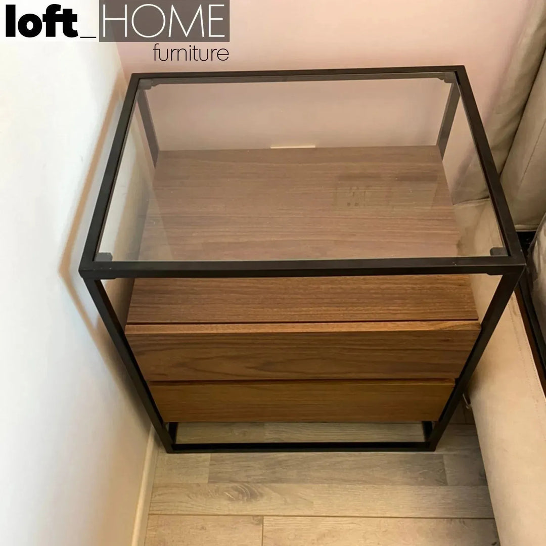 Modern tempered glass side table ivan situational feels.