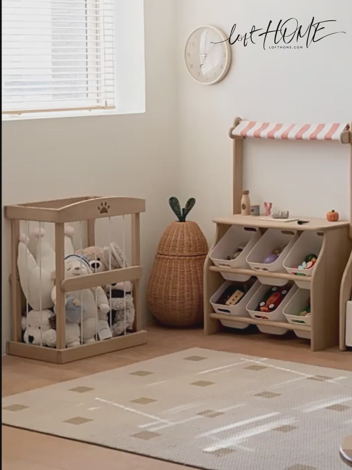 Scandinavian poplar wood storage basket luka conceptual design.