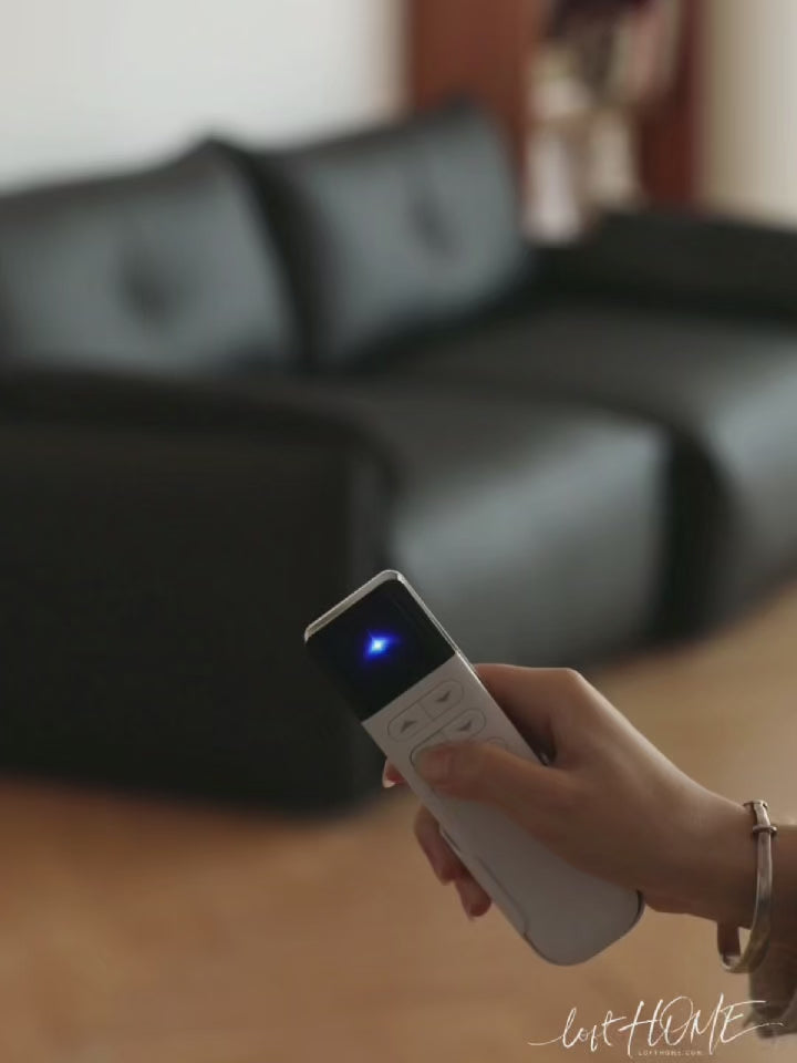 Modern Microfiber Leather Electric Recliner 4 Seater Sofa EVENA