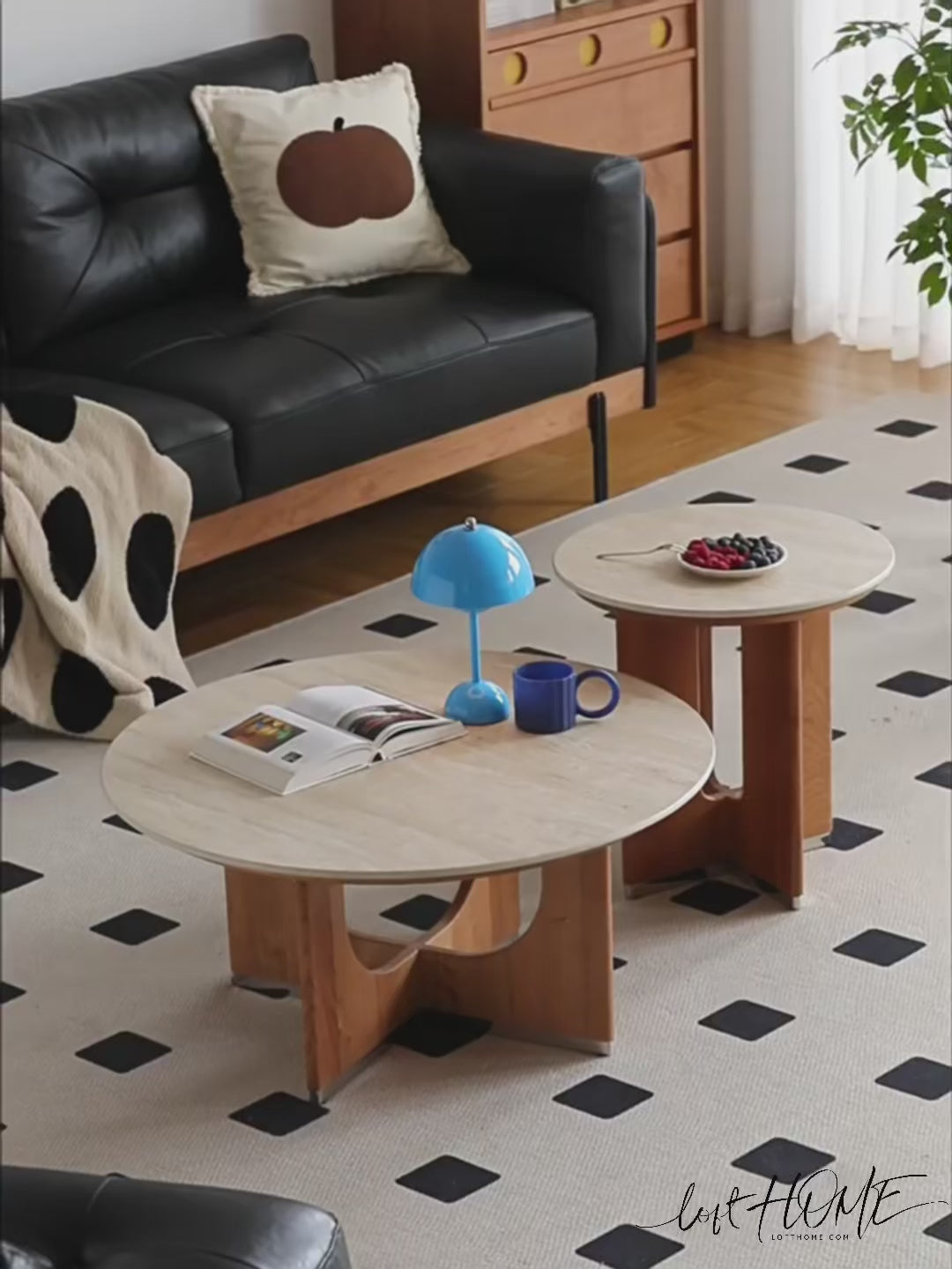 Scandinavian Sintered Stone Coffee Table Set SHELLS