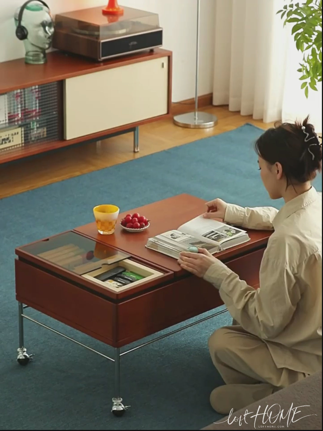 Vintage Boxwood Coffee Table PINECONE