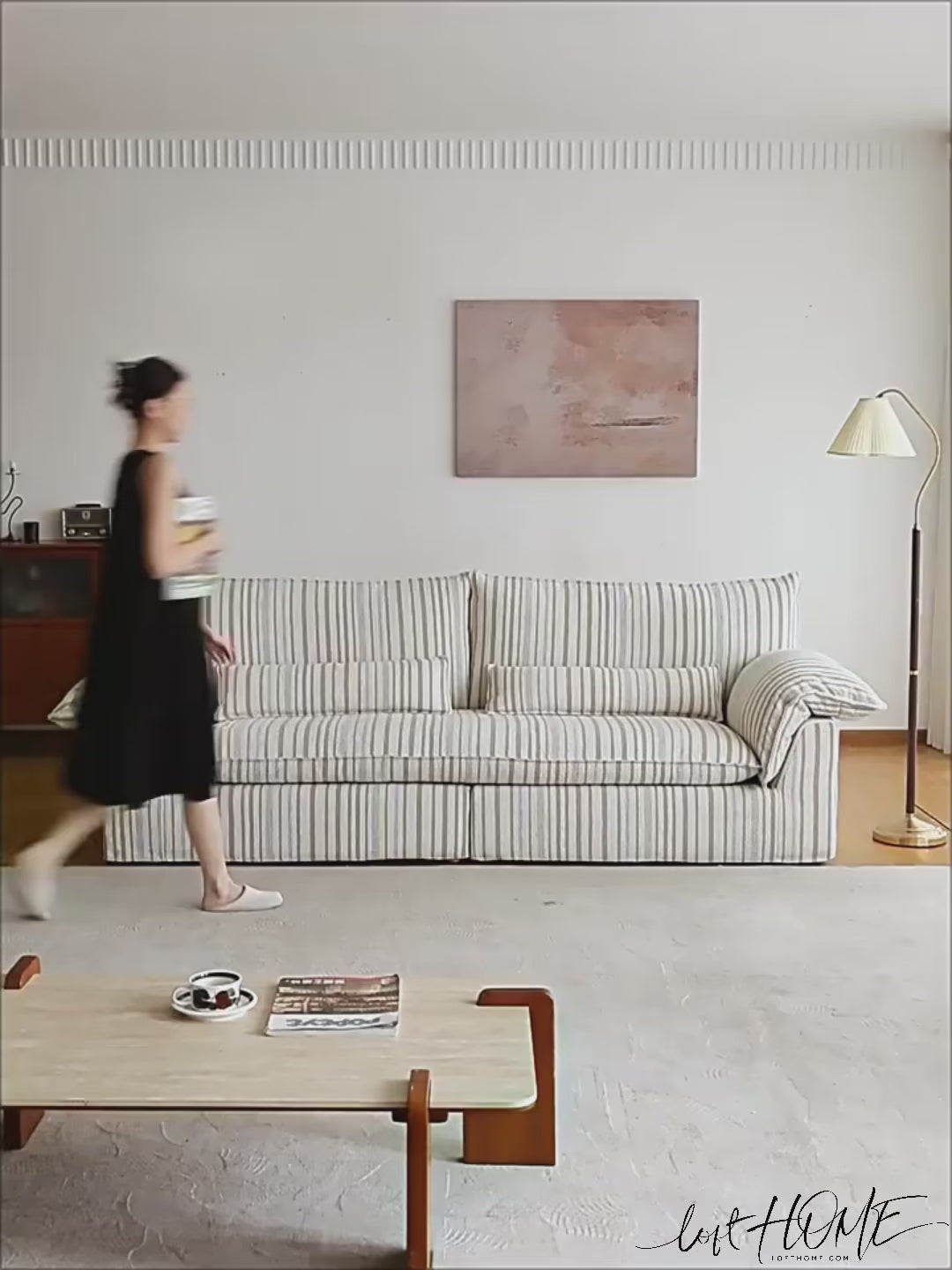 Vintage chenille velvet fabric 4 seater sofa koala color swatches.