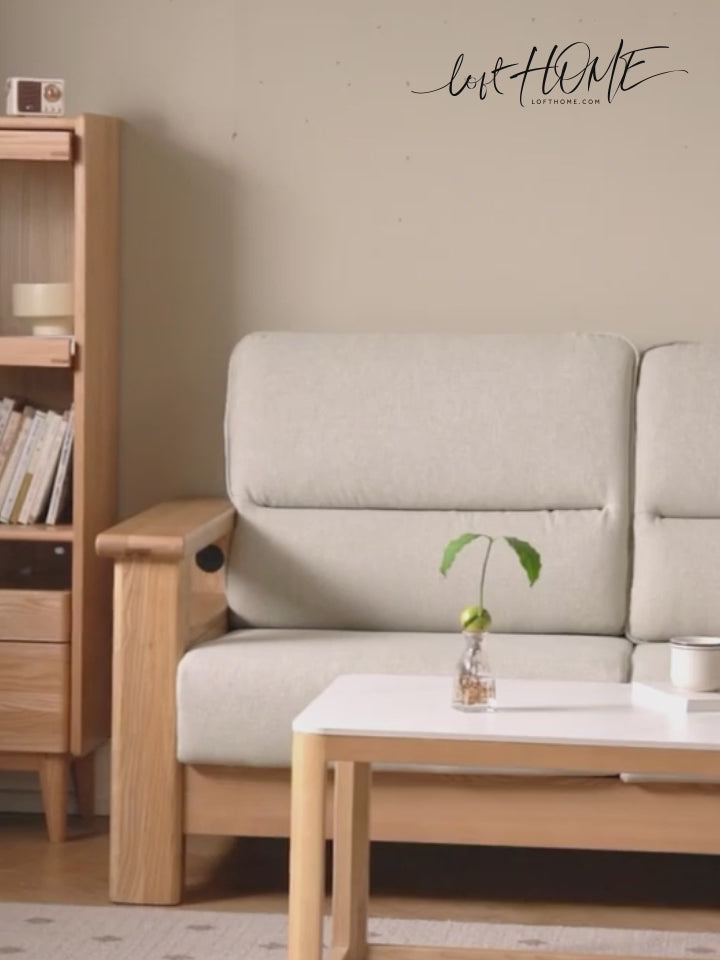 Minimalist ash wood sintered stone coffee table set haven detail 13.