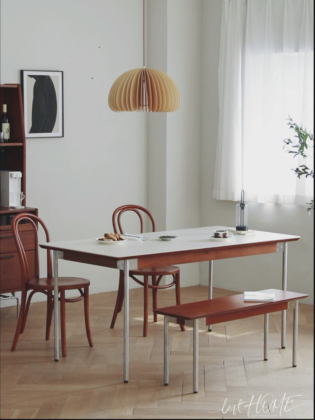 Vintage boxwood dining table season detail 10.