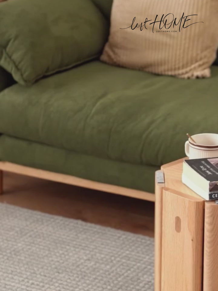 Scandinavian oak wood stackable stool side table 2pcs set stacka detail 8.