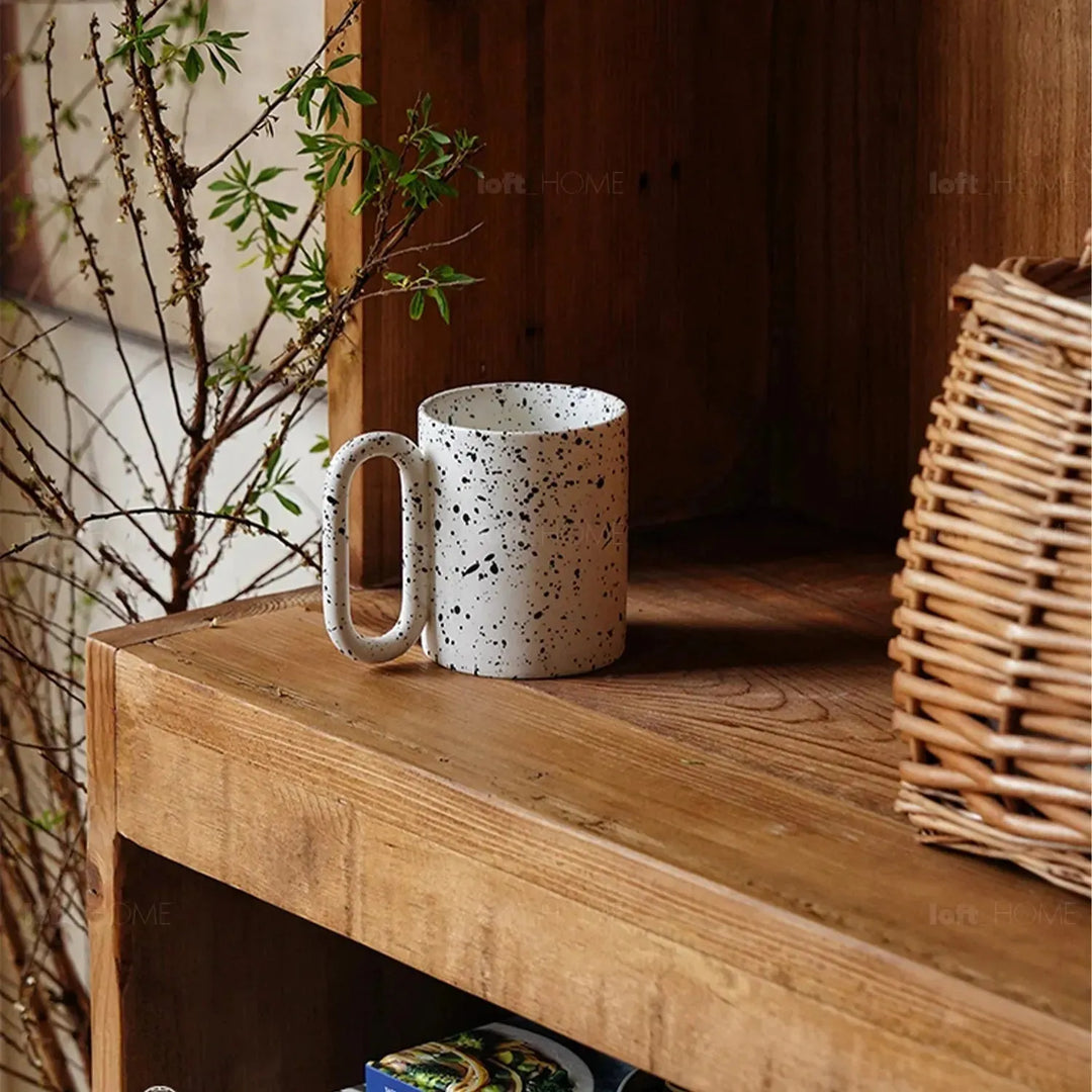 Rustic elm wood cabinet tyrant elm with context.