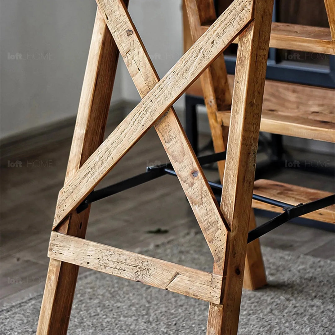 Rustic elm wood ladder elevate elm material variants.