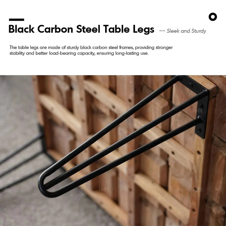 Rustic elm wood square coffee table vertigo elm in still life.