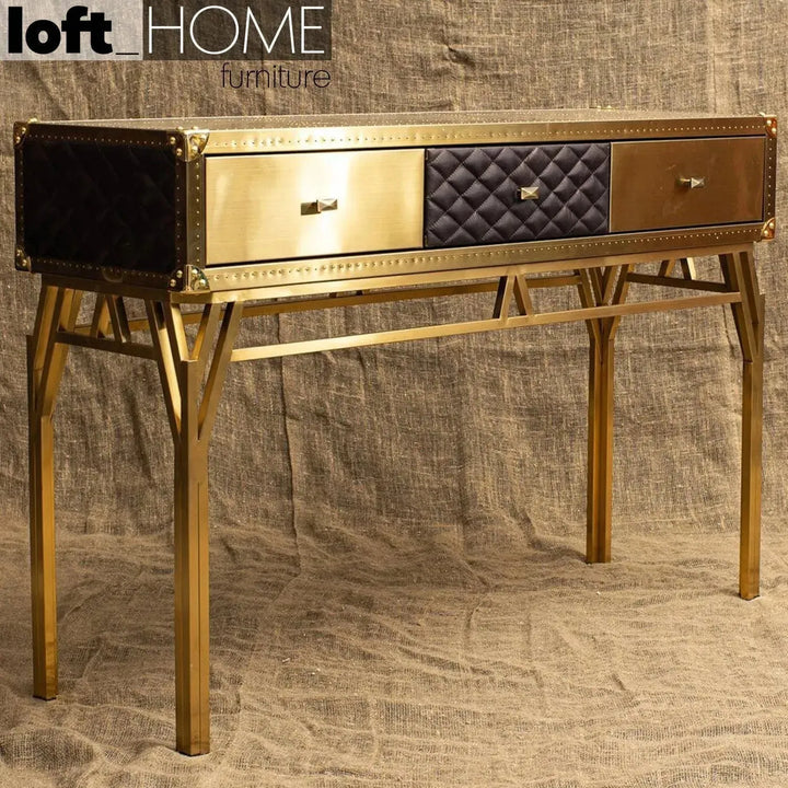 Vintage genuine leather study table osmond color swatches.