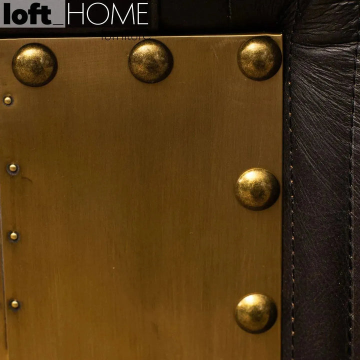 Vintage genuine leather tv console osmond color swatches.