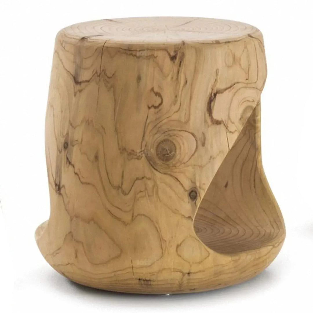 Rustic wood side table geppo detail 2.