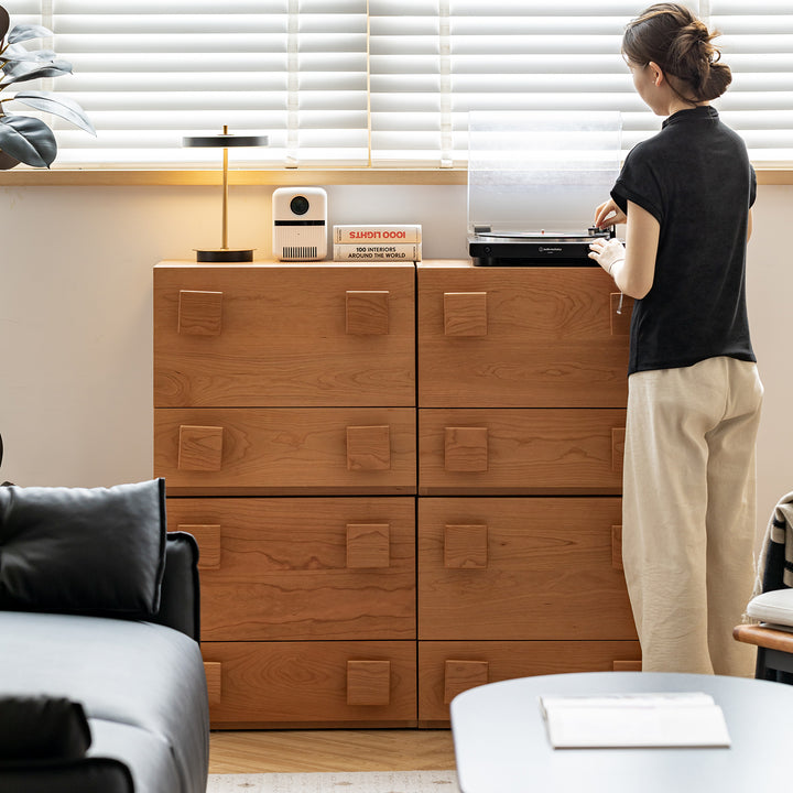 Scandinavian cherry wood cabinet nimbus size charts.