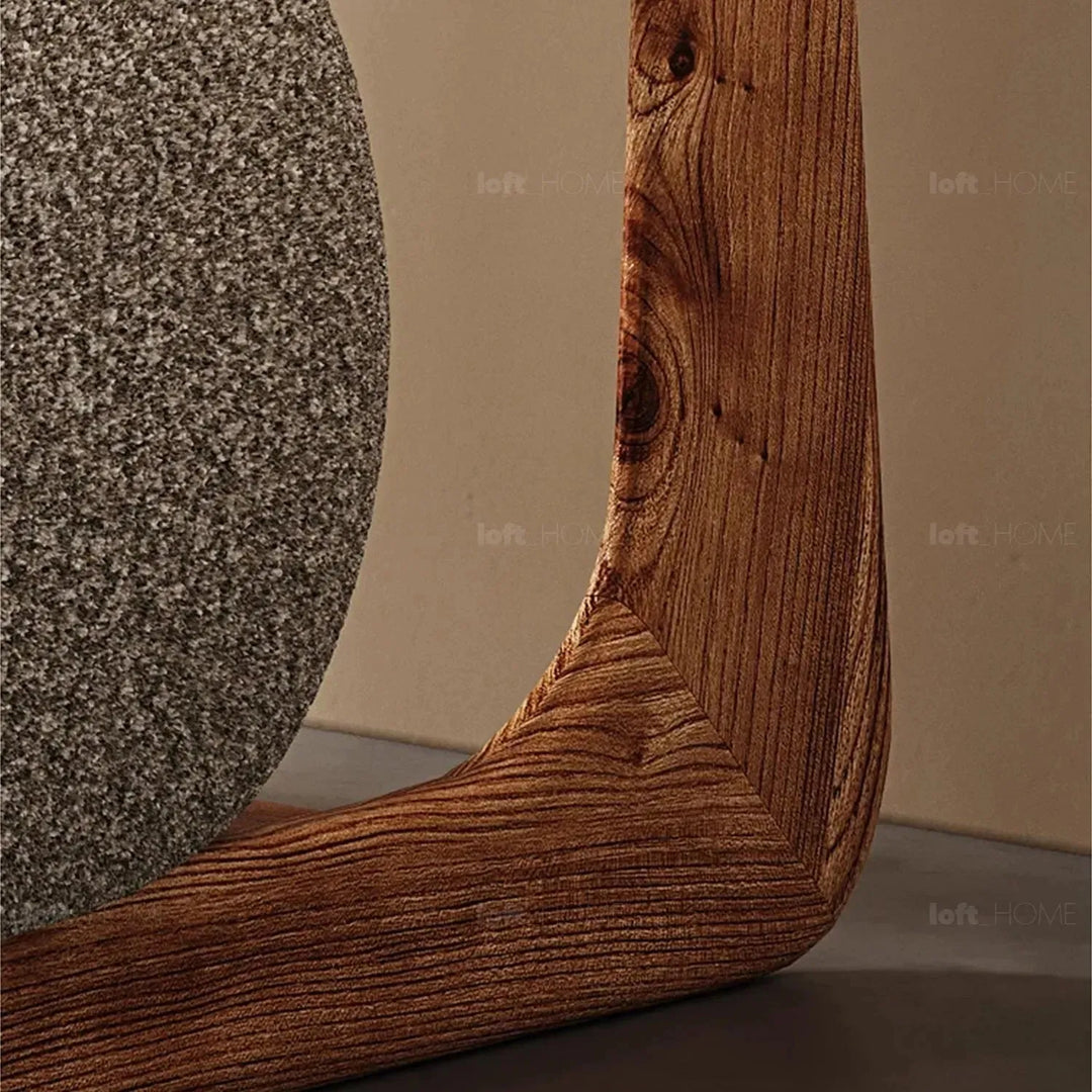 Cream elm wood 1 seater sofa vista environmental situation.