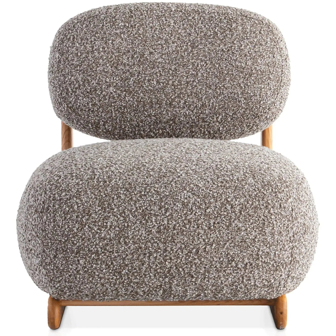 Cream elm wood 1 seater sofa vista material variants.