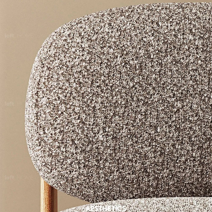 Cream elm wood 1 seater sofa vista layered structure.