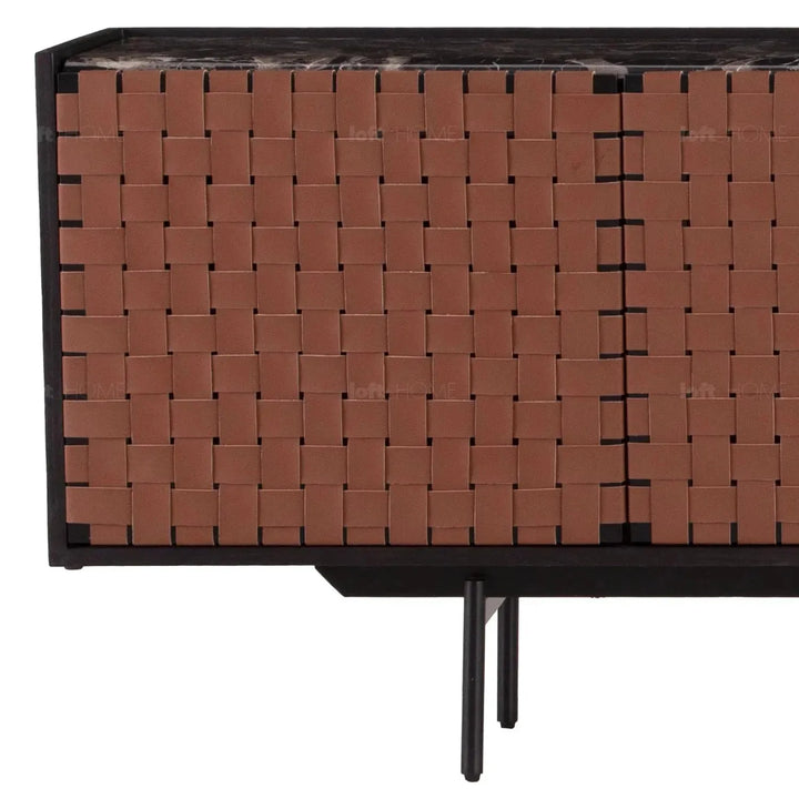 Japandi elm wood storage cabinet paragon in real life style.