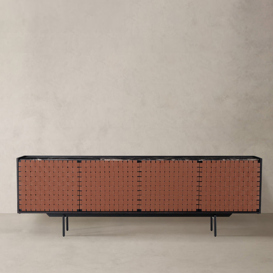 Japandi elm wood storage cabinet paragon primary product view.