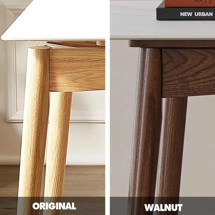 Scandinavian extendable sintered stone dining table graceful charm color swatches.