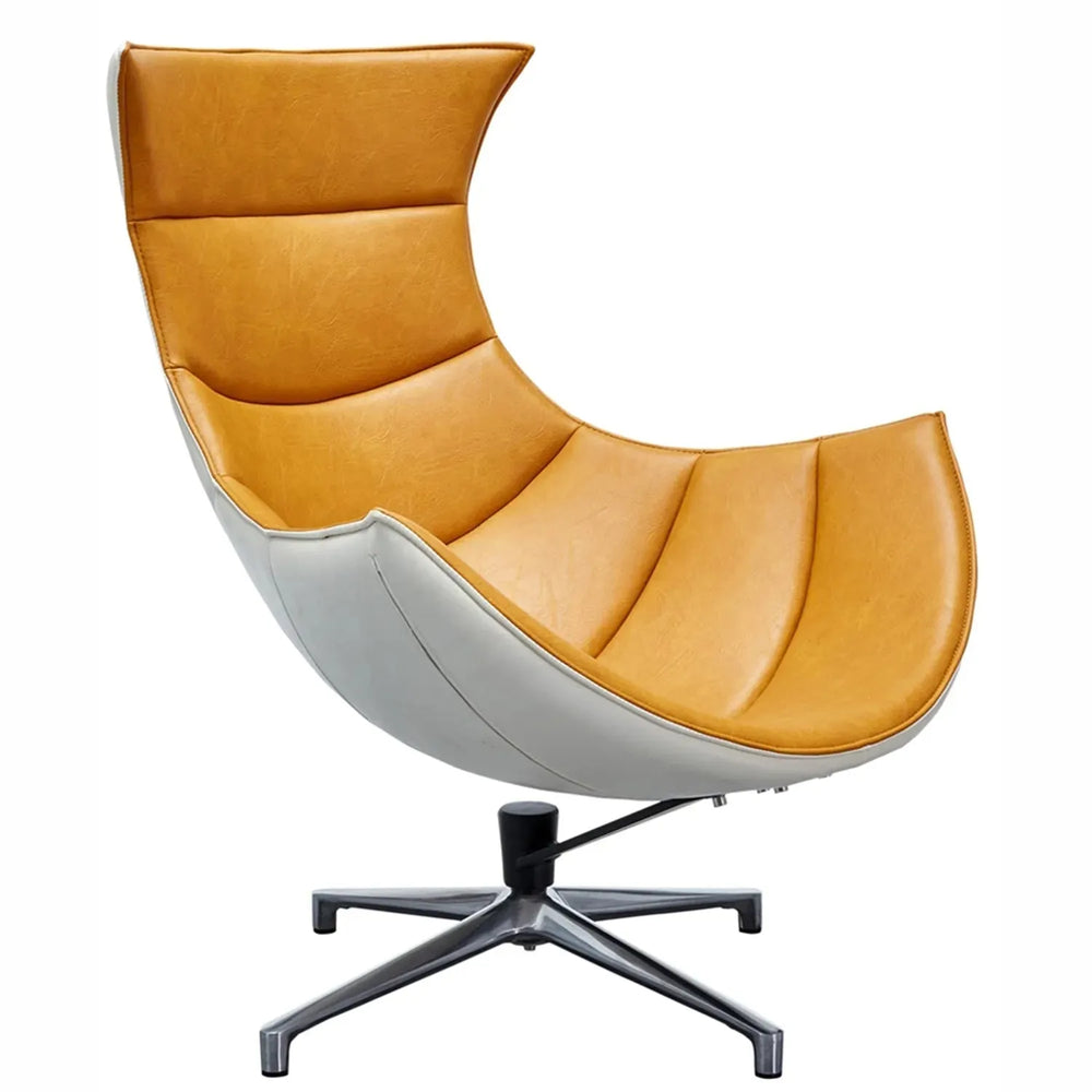 Industrial fabric 1 seater sofa mercury in white background.