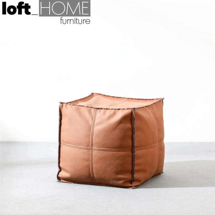 Modern fabric ottoman surya detail 2.