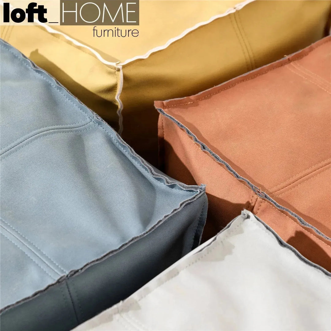 Modern fabric ottoman surya color swatches.