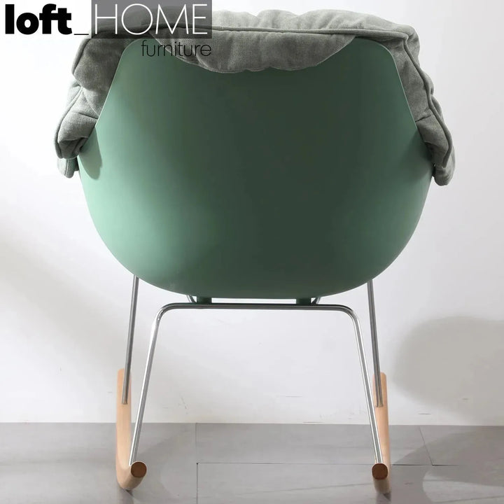 Scandinavian fabric rocking 1 seater sofa kai detail 5.