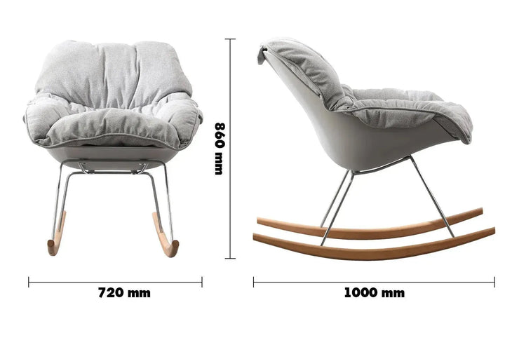 Scandinavian fabric rocking 1 seater sofa kai size charts.