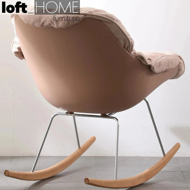 Scandinavian fabric rocking 1 seater sofa kai environmental situation.