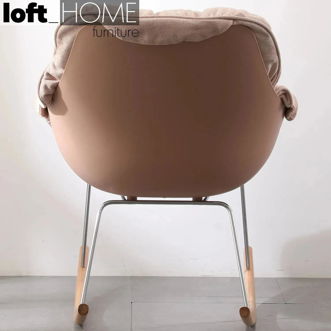 Scandinavian fabric rocking 1 seater sofa kai conceptual design.