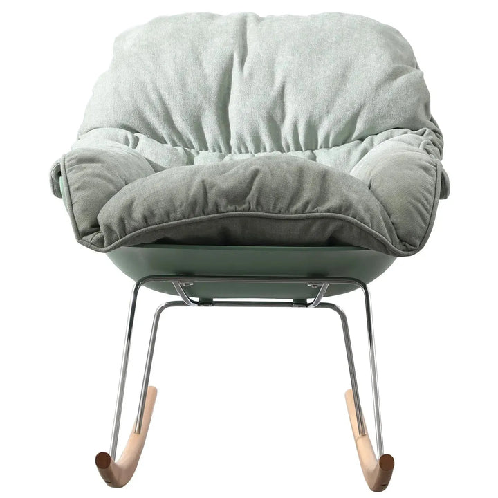 Scandinavian fabric rocking 1 seater sofa kai layered structure.