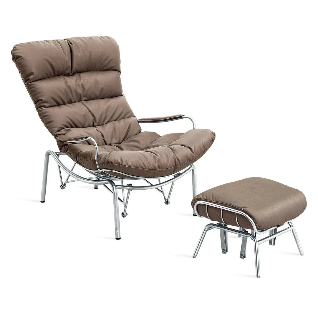 Industrial fabric rocking chair snail in white background.