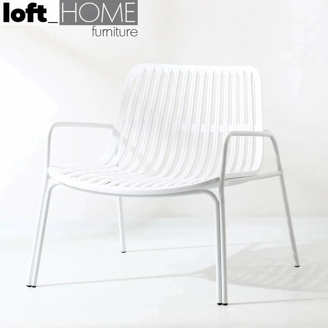 Modern plastic 1 seater sofa rhonda detail 1.